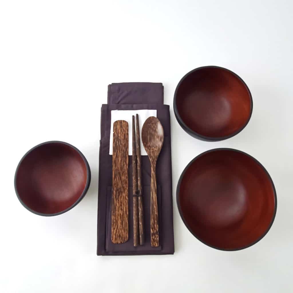 Mahogany Oryoki Bowl Set