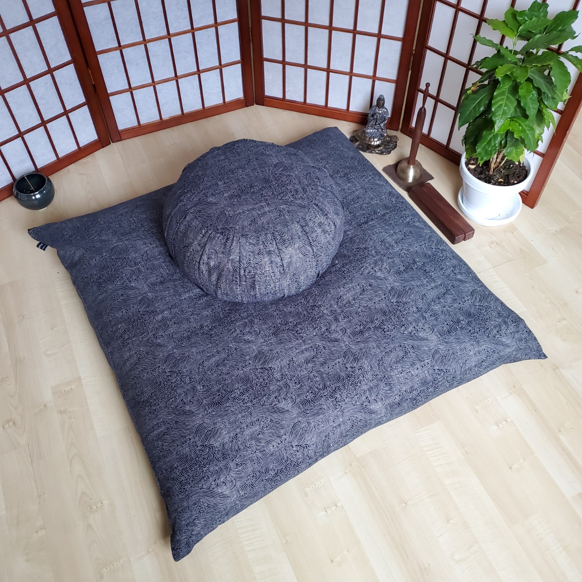 Deluxe Lotus Japanese Zafu & Zabuton Yoga Meditation Cushion