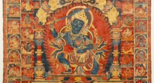 Manjushri Bodhisattva of Wisdom Acala tapestry