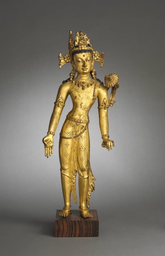 Youthful Manjushri Bodhisattva of Wisdom statue