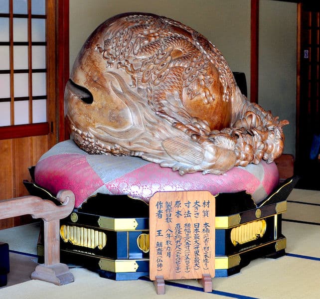 Japanese mokugyo fish drum