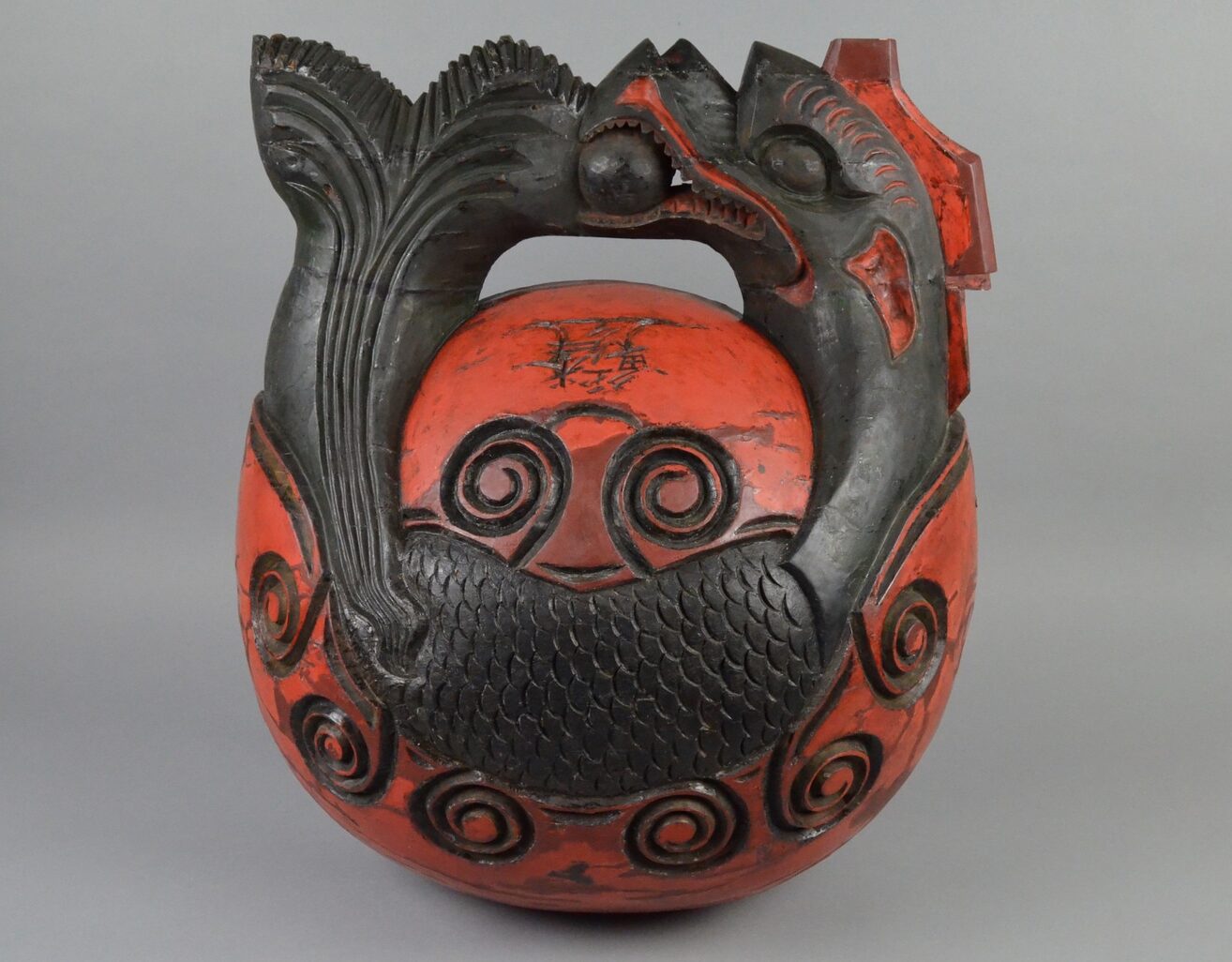 Japanese mokugyo fish drum