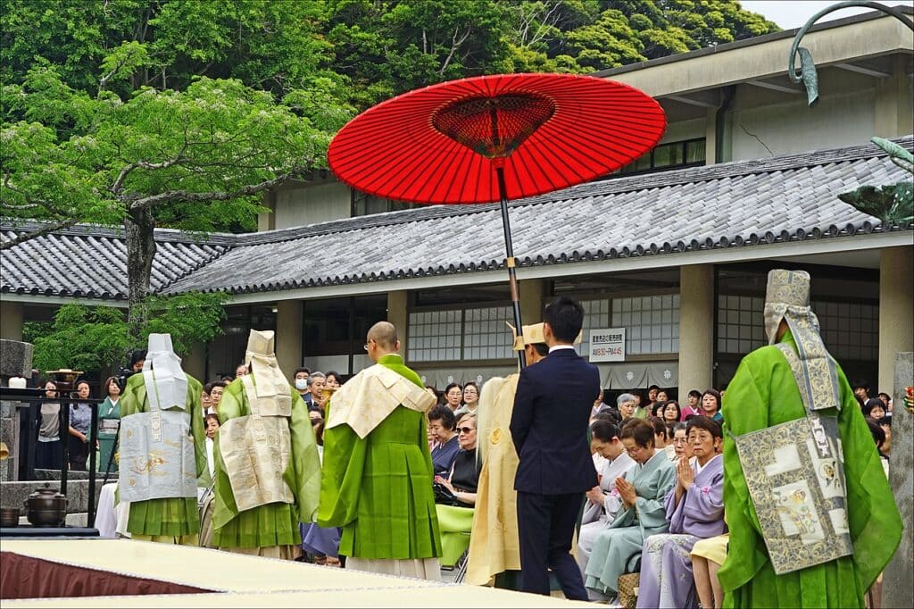 Kotoku-in temple in kamakura japan