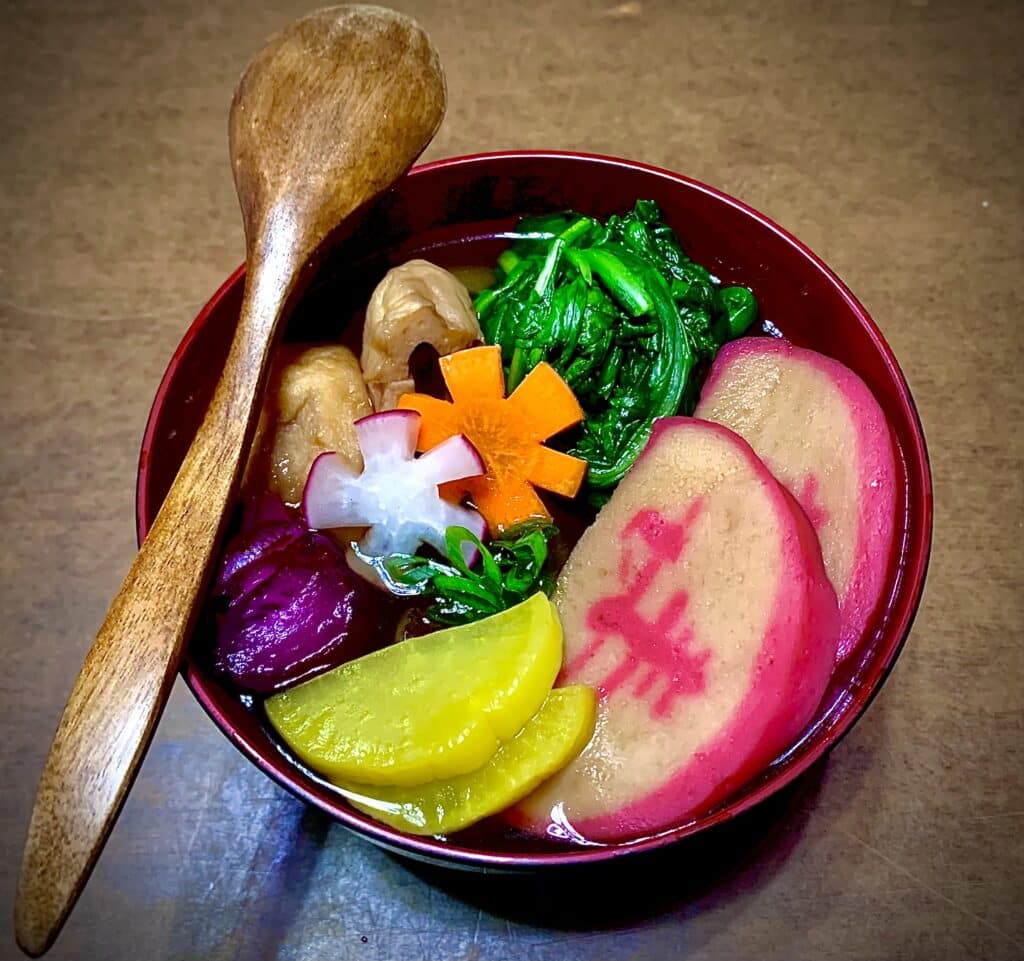 Ozoni soup Osechi Ryori Japanese New Year food